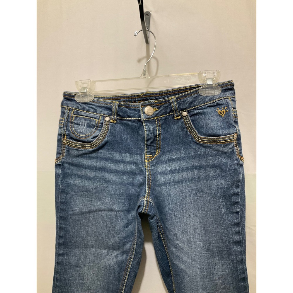 Justice Jeans Girls Blue Denim 14 regular - Picture 2 of 11